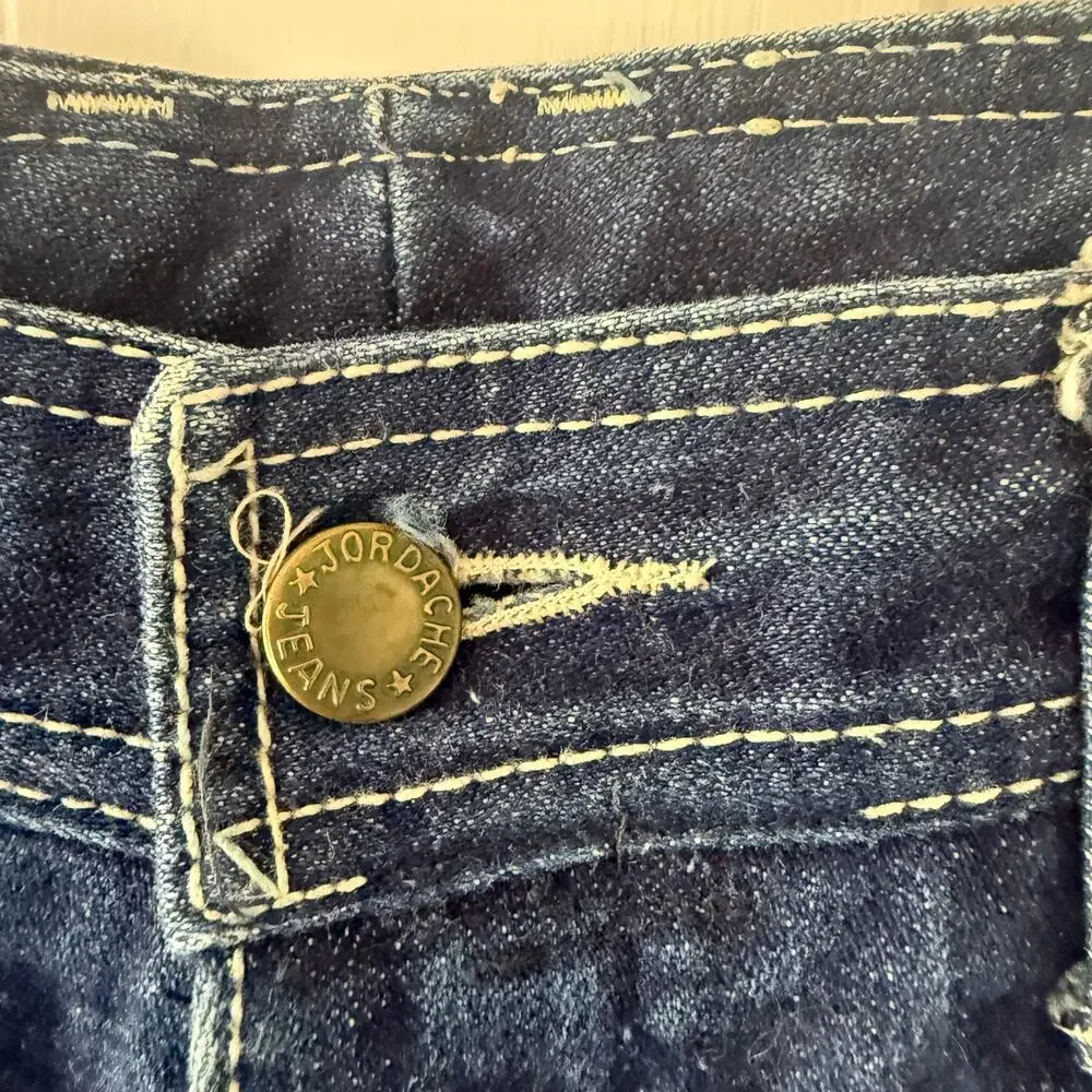 Y2K Vintage Jordache Jeans Straight Leg 80's SZ 11L  Dark Wash HEMMED 90'S
